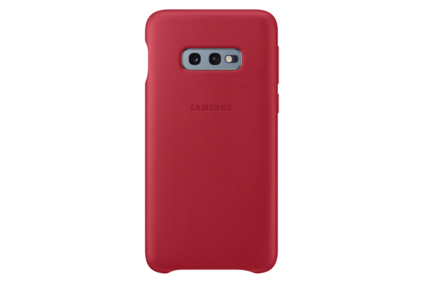 Aanbieding Samsung Galaxy S10e Leather Cover Rood - 8801643644598