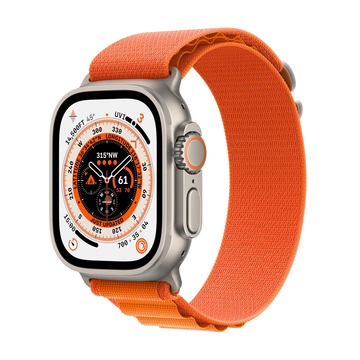 Aanbieding Apple Watch Ultra 49 Mm Orange Large/alpine Loop - 0194253423935