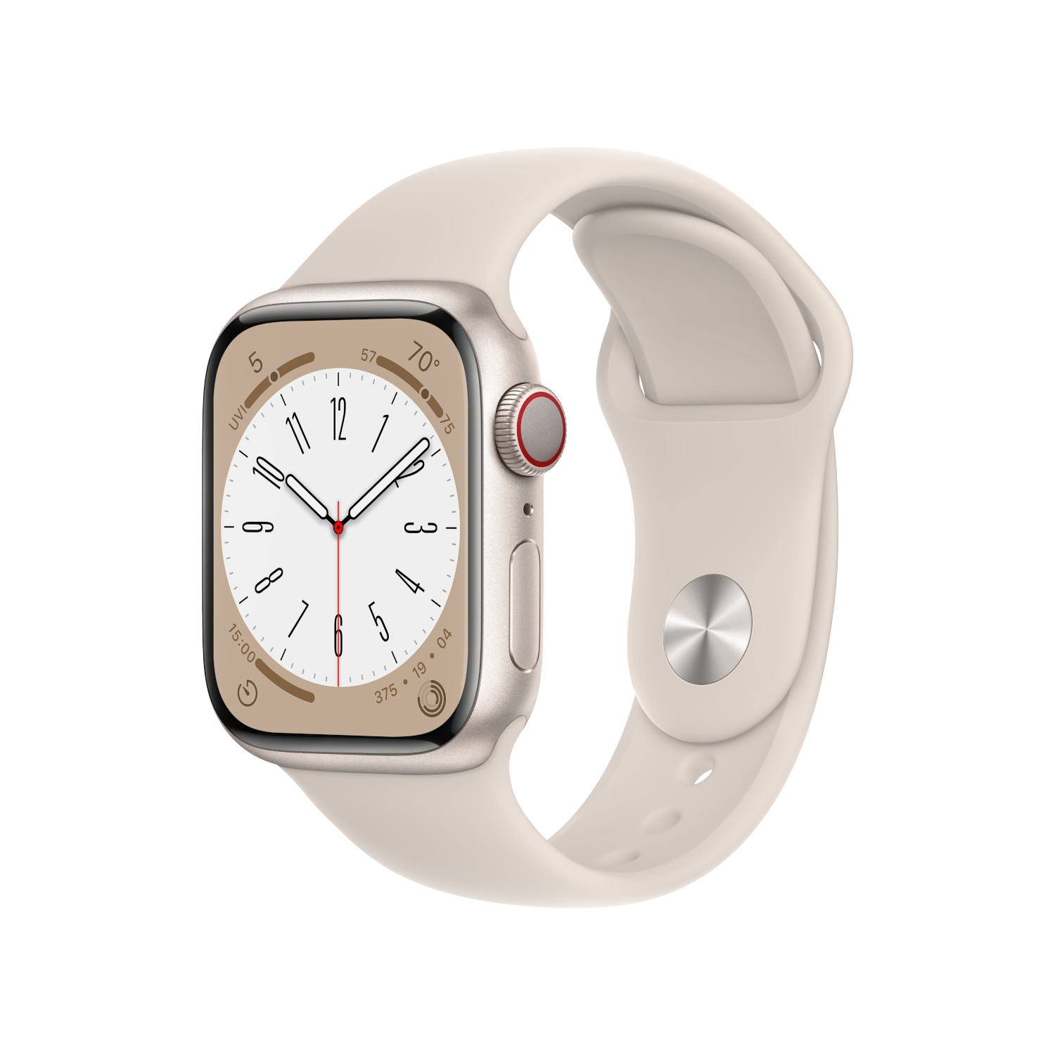 Aanbieding Apple Watch Series 8 Cellular 41 Mm Star/aluminium/star - 0194253177692