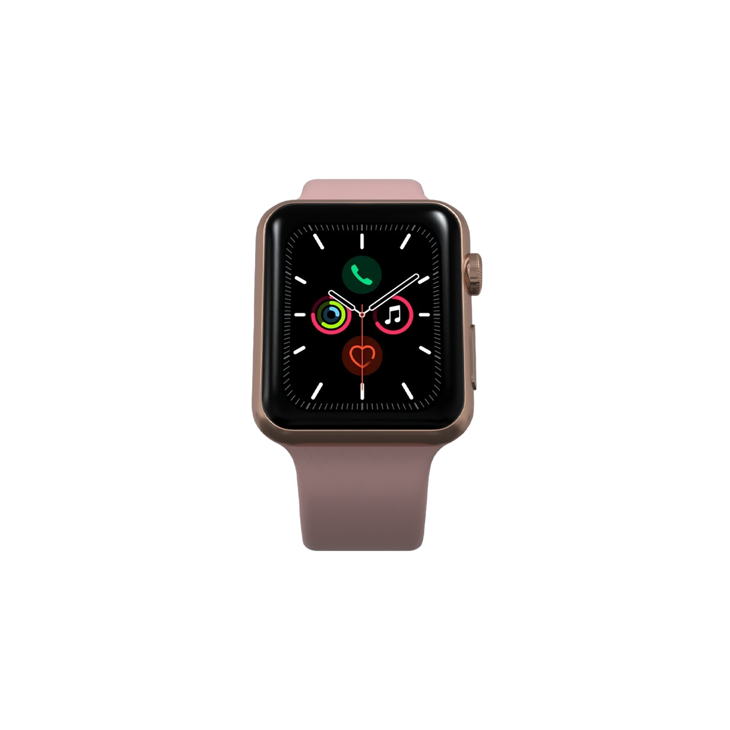 Aanbieding Renewd Refurbished Apple Watch Series 5 40mm Goud Aluminium/roze Sportband - 8720039730533