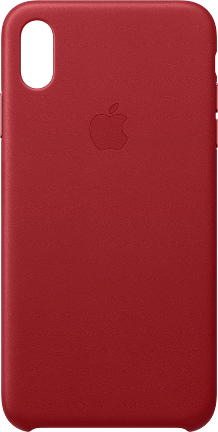 Aanbieding Apple Iphone Xs Max Leather Case Rood - 0190198763426