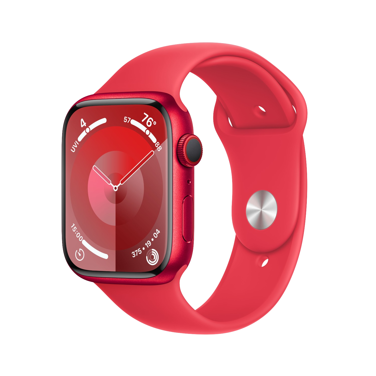 Aanbieding Apple Watch Series 9 Cellular 45 Mm (product)red Aluminium Case/(product)red Sport Band - M/l - 0195949028571