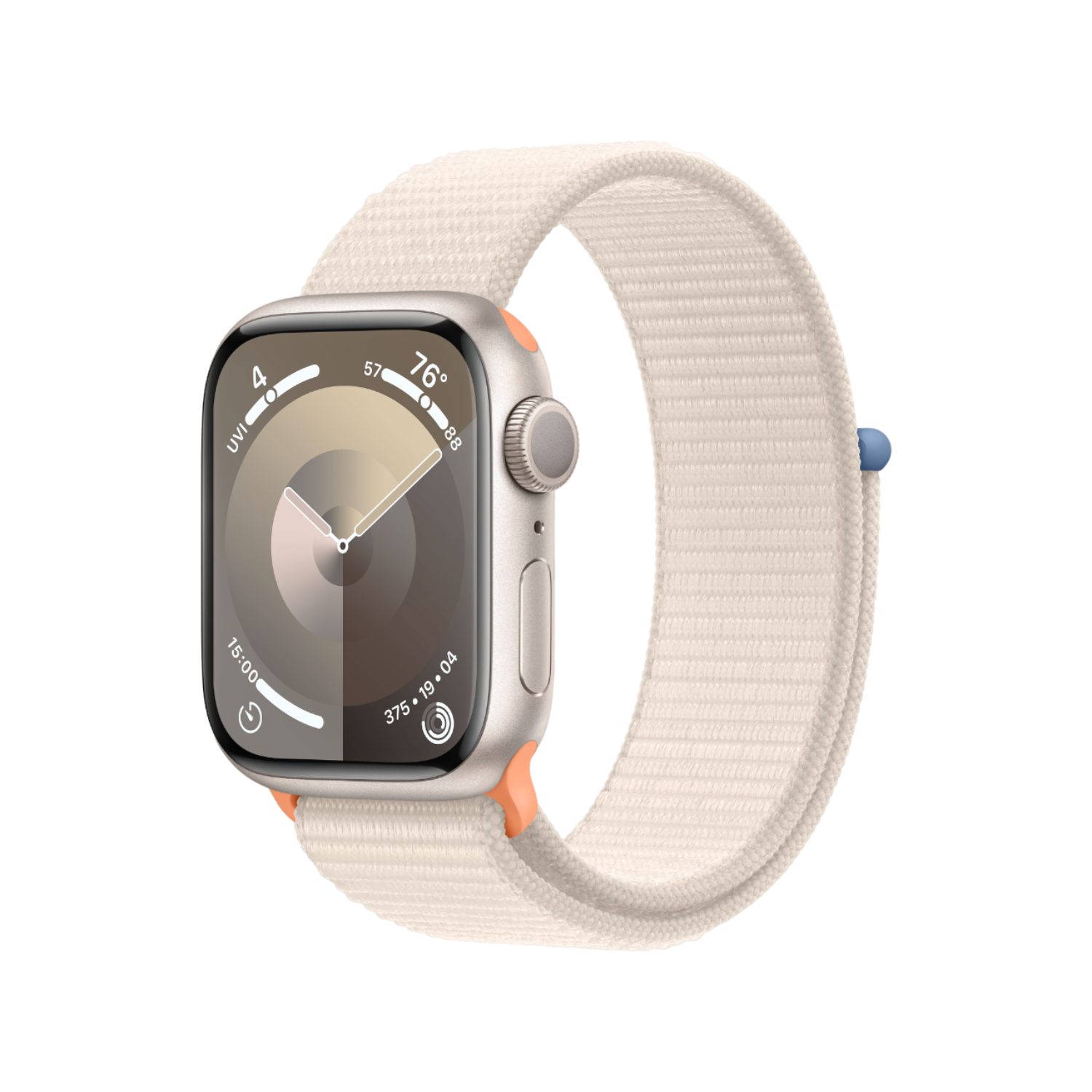 Aanbieding Apple Watch Series 9 GPs 45 Mm Sterrenlicht Aluminium Case/sterrenlicht Sport Loop - 0195949031007