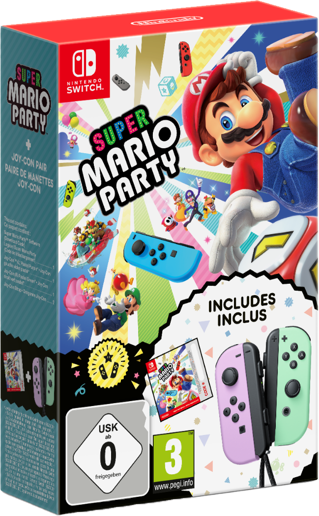Aanbieding Nintendo Super Mario Party + Joy-con Controllers Bundel - 0045496479695